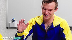 Twink Tutor Banged By Muscle Jocks For Good Grades