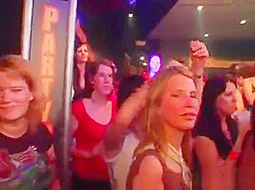 Two blond cute waiters trickling puss and fucking one bitch wildly