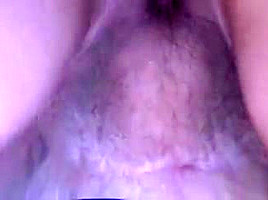 Underside view Doggy with creampie