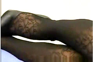 Unforgettable shelady With miniature pointer Step sisters In stockings