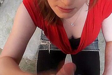 blow job job public spermwalk