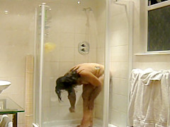 indian punjabi wife susan from gurgaon in shower