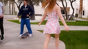 teen 18+ public upskirt and teasing