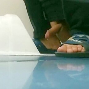 toilet asian jerk off and cum 2