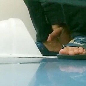 toilet asian jerk off and cum 2