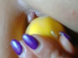 wife play with lemone